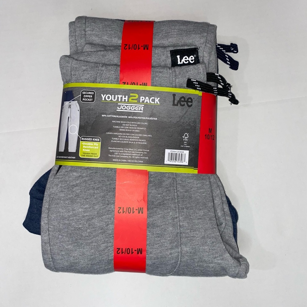 Lee and Levi's Boys. 2 pack Joggers 1 Levi's Size (10/12) - Picture 3 of 7